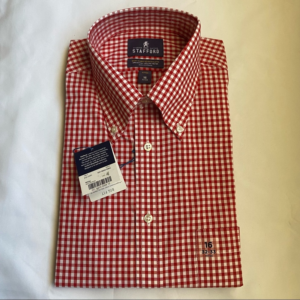 Stafford Easy Care Fitted Dress shirt - 16 32/33